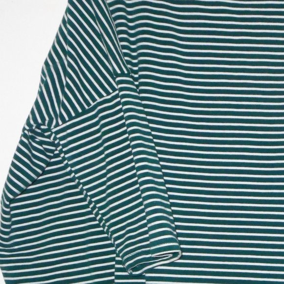 Green & White Stripe Boatneck Tunic - 4X - Picture 3 of 4